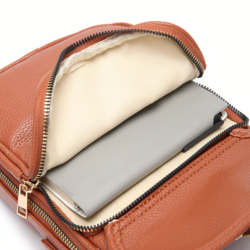 THE MAELYS | RFID-PROTECTED CLASSIC LEATHER CROSSBODY