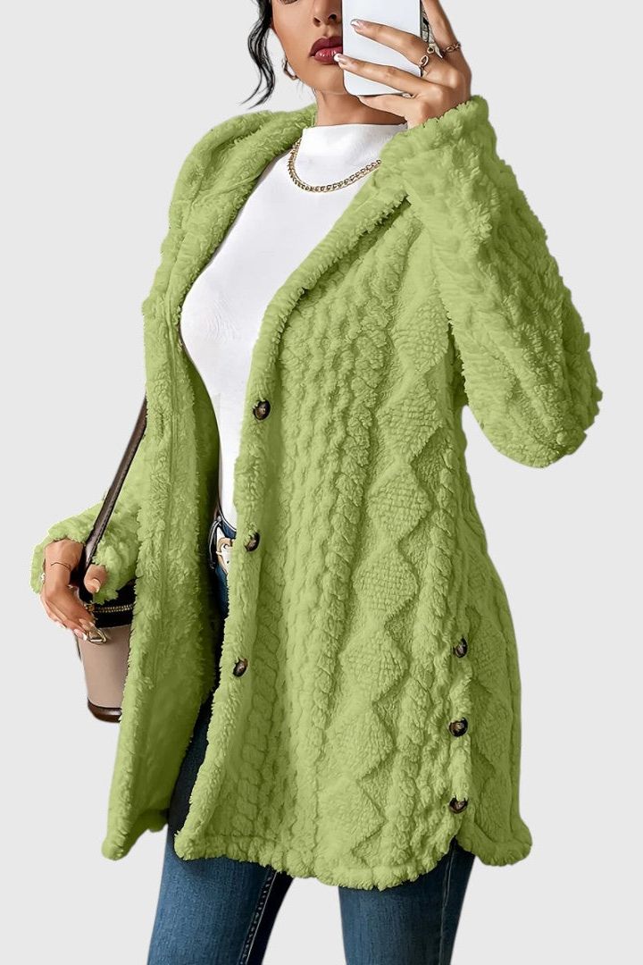 Gladys - Comfortable Mid-length Cardigan