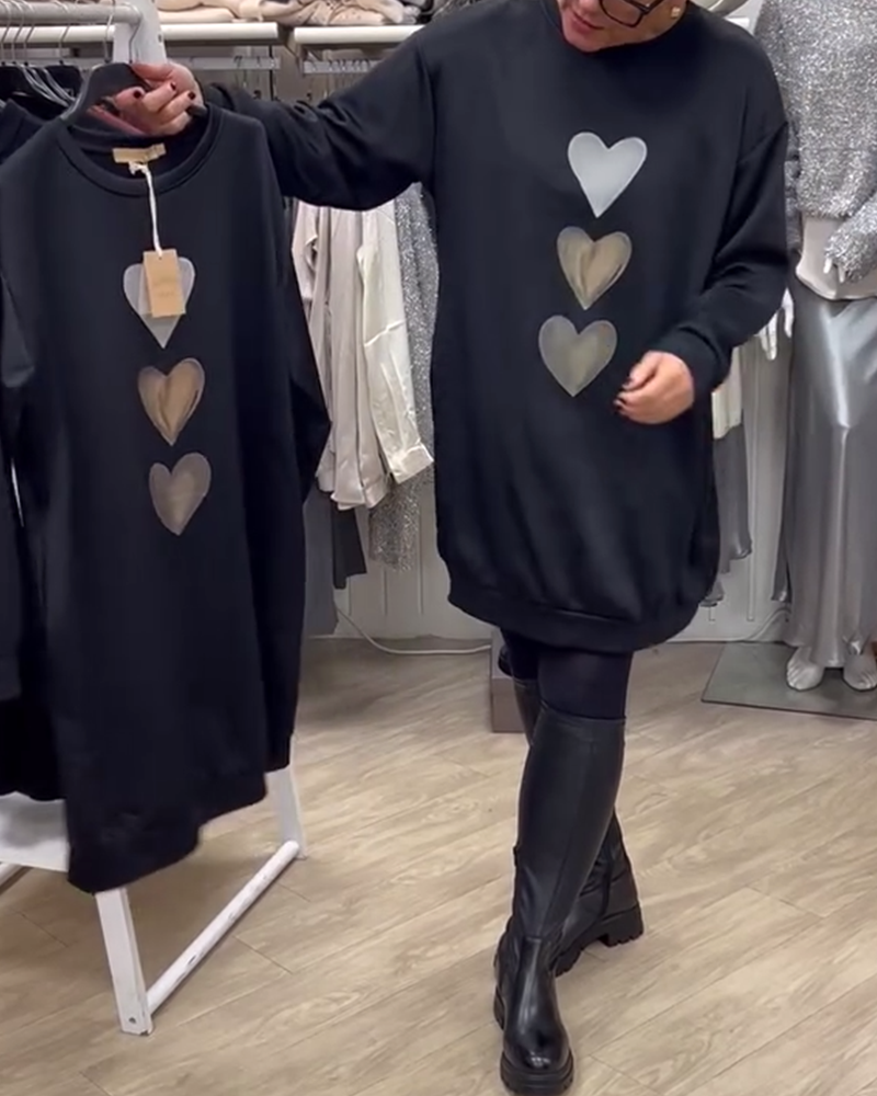 Leonora™ | Heart Print Pullover