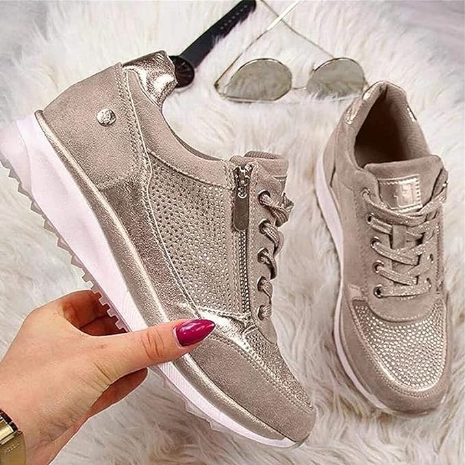 Greya | Comfortable Zip-Up Orthopedic Sneakers