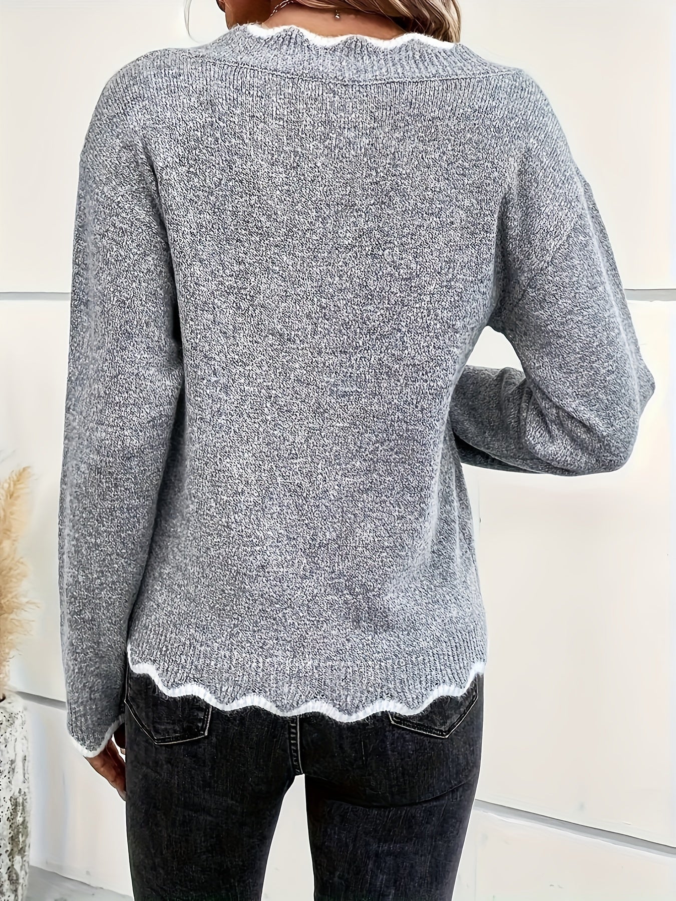 Coleen - Long Sleeve Knitted Sweater