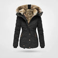 Elvira™ – Winter Jacket with Fur Collar and Slim Fit