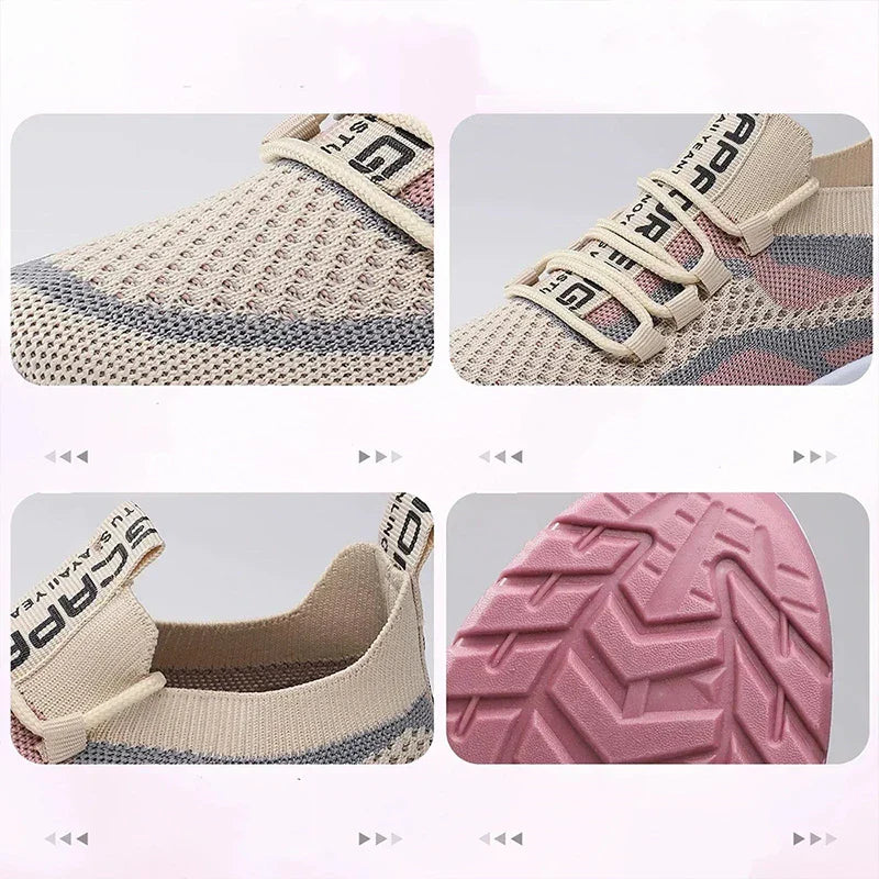 Selina | Breathable Lace-Up Shoes – Ideal for Walking and Running