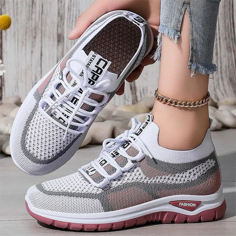 Selina | Breathable Lace-Up Shoes – Ideal for Walking and Running