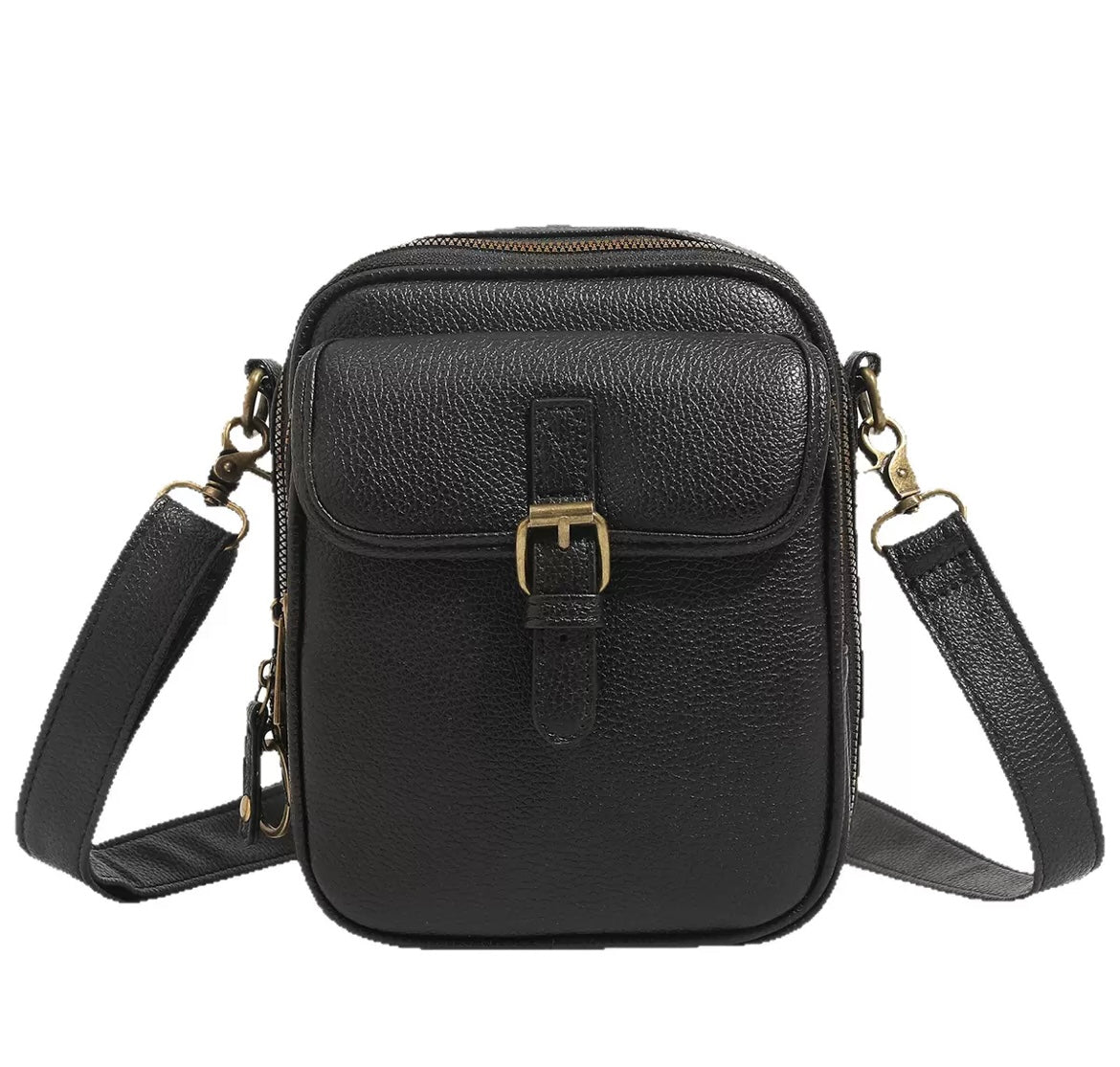 THE MAELYS | RFID-PROTECTED CLASSIC LEATHER CROSSBODY