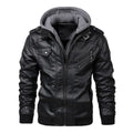 Jacob - Men's Leather Jacket with Hood
