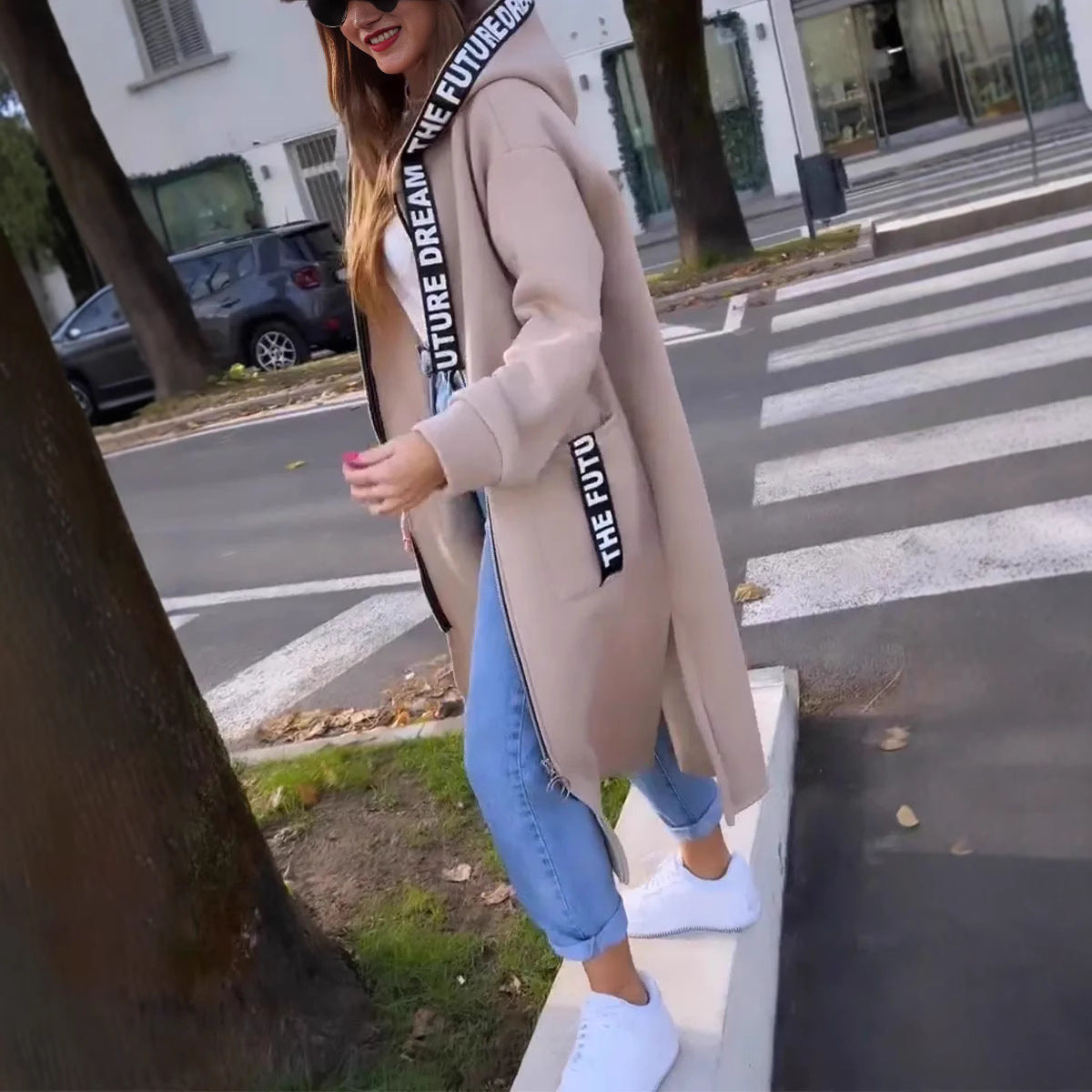 Aleixo - Elegant Long Hooded Sweatershirt